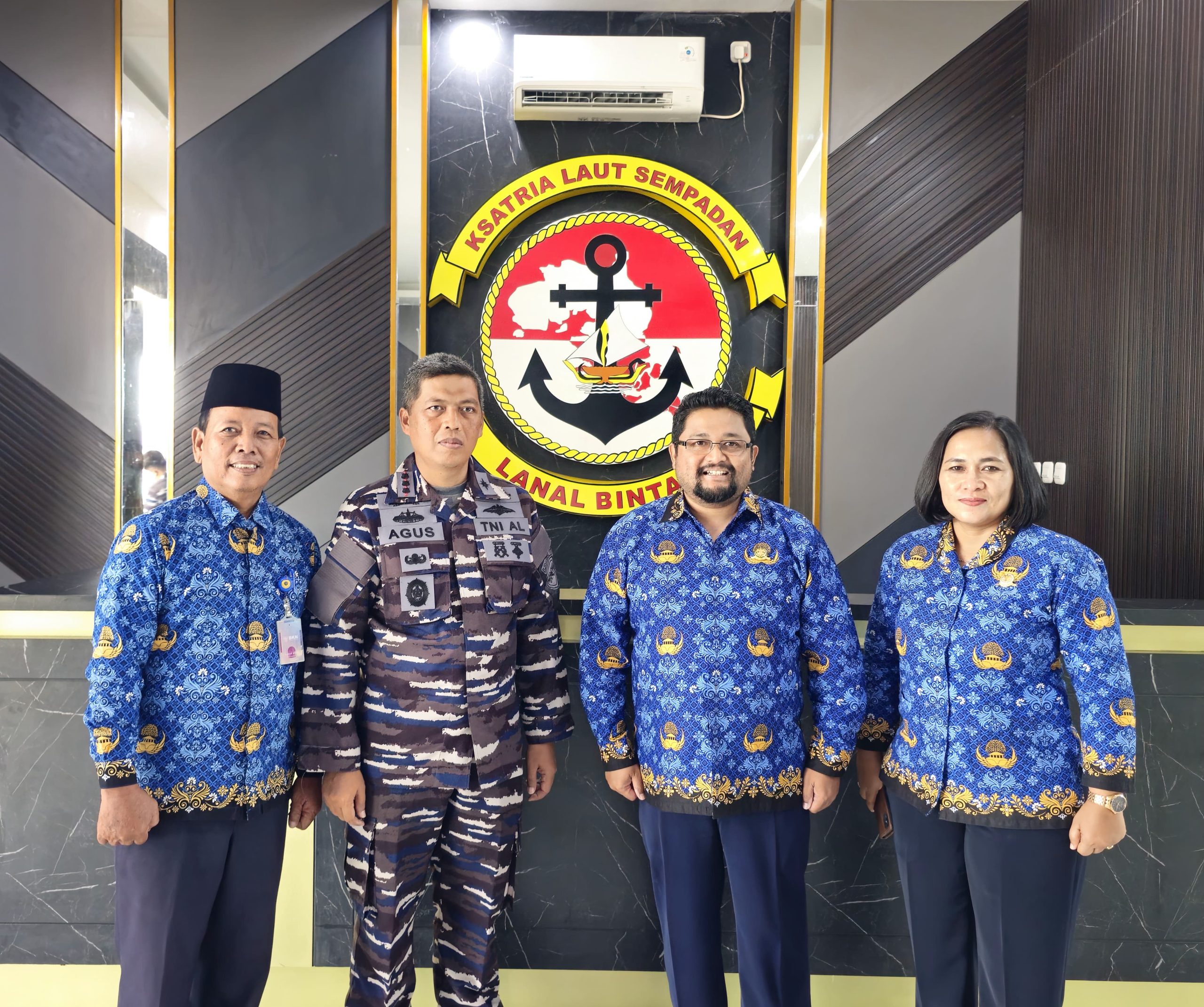 Perkuat Kerjasama Kemaritiman, Komandan Lanal Bintan Terima Kunjungan Kepala Distrik Navigasi Kelas I Tanjungpinang