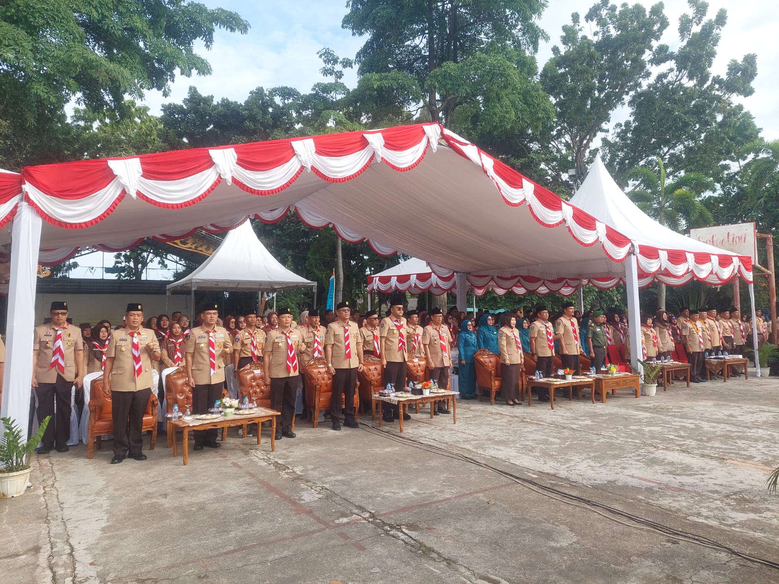 Danlanal Bintan Hadir Pada Upacara Hari Pramuka Ke-64 Tahun 2025