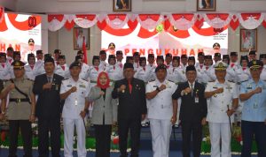 Danlanal Bintan Hadiri Pengukuhan Calon Paskibraka Kota Tanjungpinang Tahun 2025