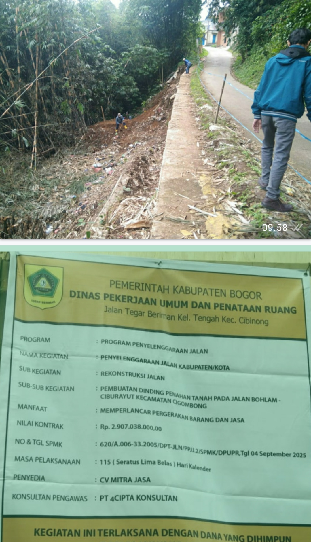 Setelah Di Beritakan, Akhirnya Pihak Pemborong Datang Ke Kantor Desa Ciburayut Setelah Di Beritakan, Akhirnya Pihak Pemborong Datang Ke Kantor Desa Ciburayut