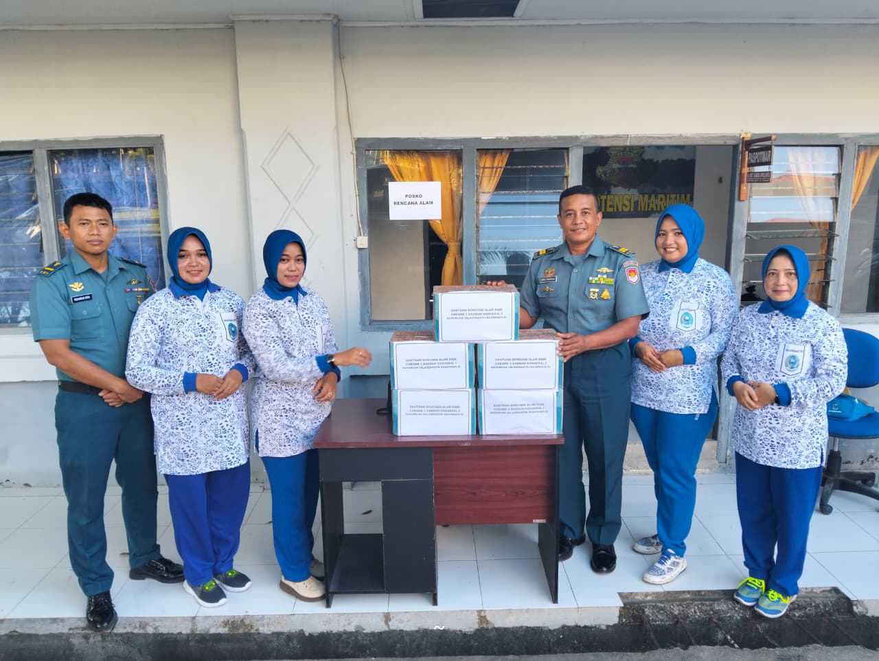 Lanal Sabang Gelar Rapat Koordinasi Dengan BFLF Untuk Penggalangan Donasi dan Penyaluran Bantuan Korban Banjir di Aceh