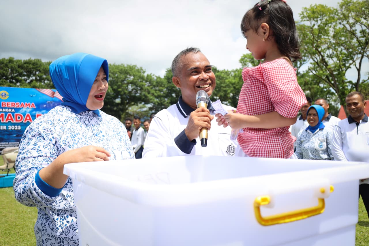 Kodaeral IX Gelar Olahraga Bersama Jelang HUT Armada RI Tahun 2025