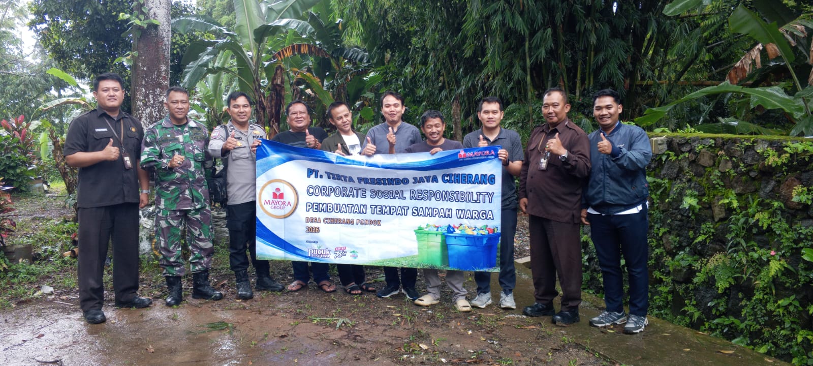 CSR 2026, TFJ Ciherang Bangun Bak Penampungan Sampah Warga