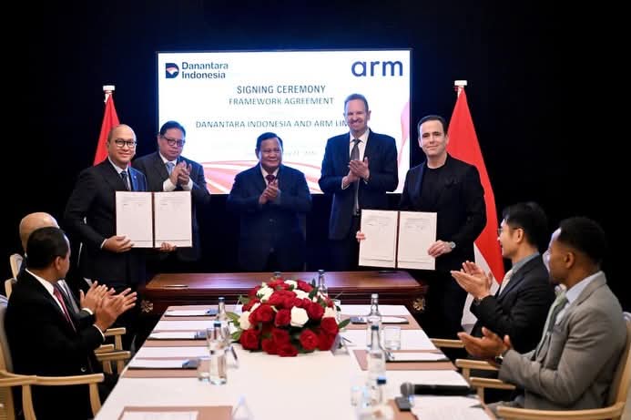 Presiden Prabowo Saksikan Kemitraan Danantara–Arm, Indonesia Percepat Lompatan Industri Semikonduktor