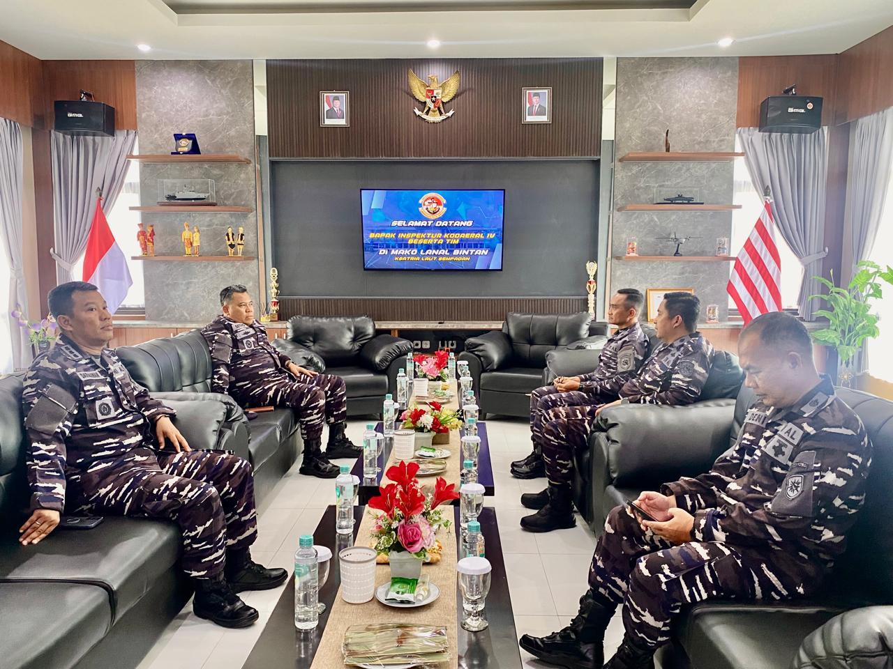 Pantau Kinerja, Tim Wasrik Ir Kodaeral IV Laksanakan Taklimat Awal di Lanal Bintan